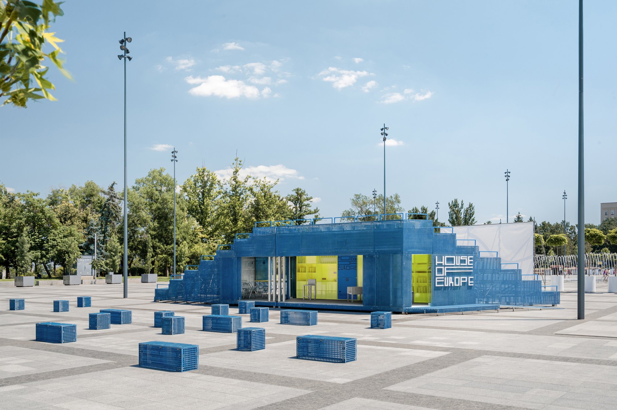 Mobile Pavilion by prototype + Sets Studio: A Traveling Cultural Hub That Activates Urban Spaces