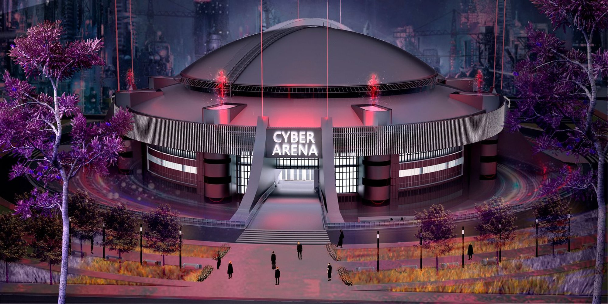Cyber Arena: A Futuristic Landmark in Esports Architecture