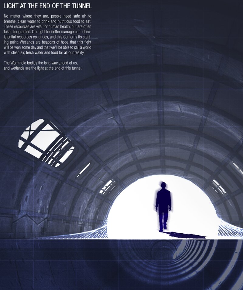 A symbolic passage through the Wormhole—where survival, reflection, and the future of ecological design converge.