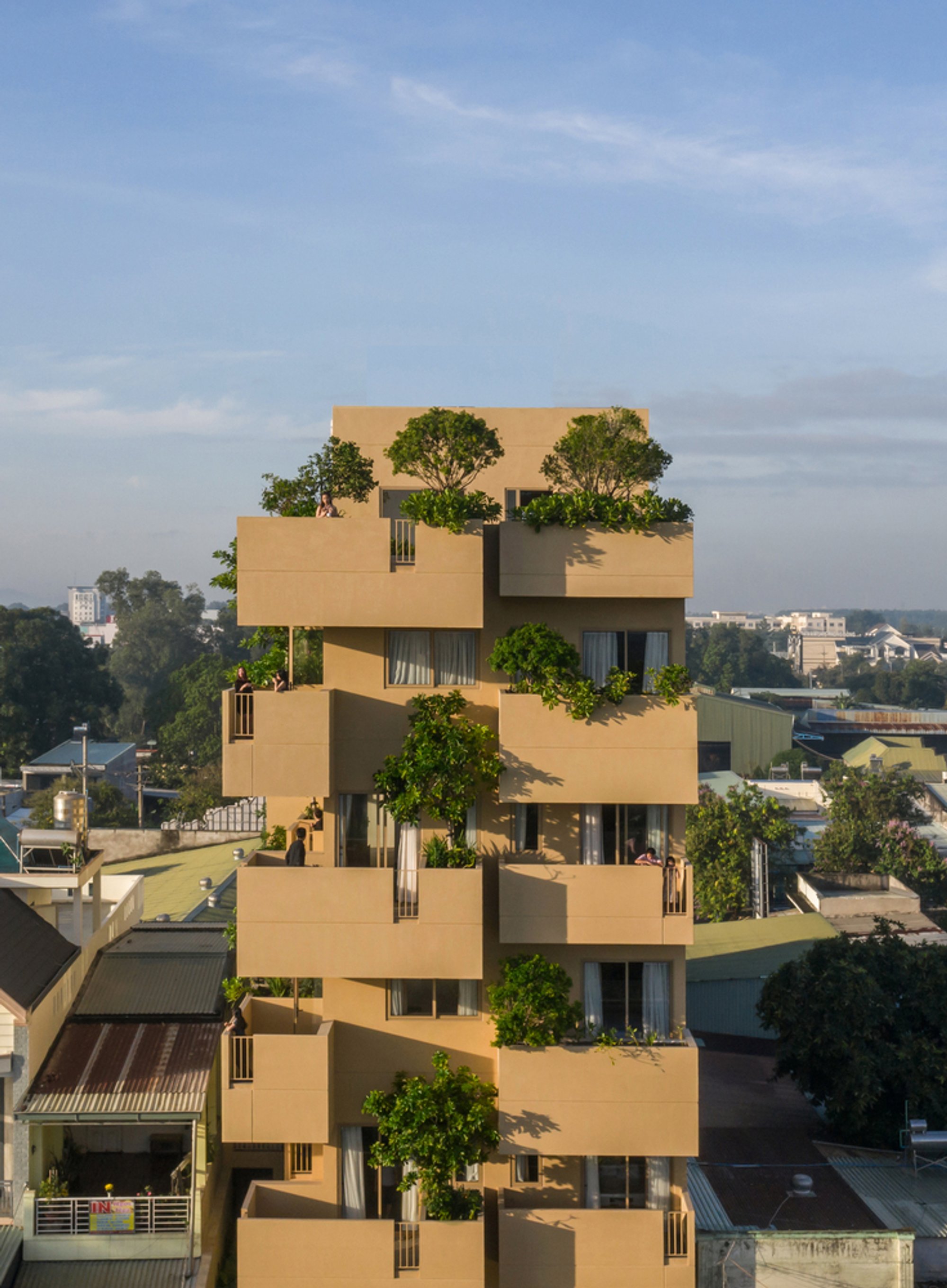 The Flying Block Hotel by TAA DESIGN: A Vertical Oasis in Vietnam’s Industrial Heart