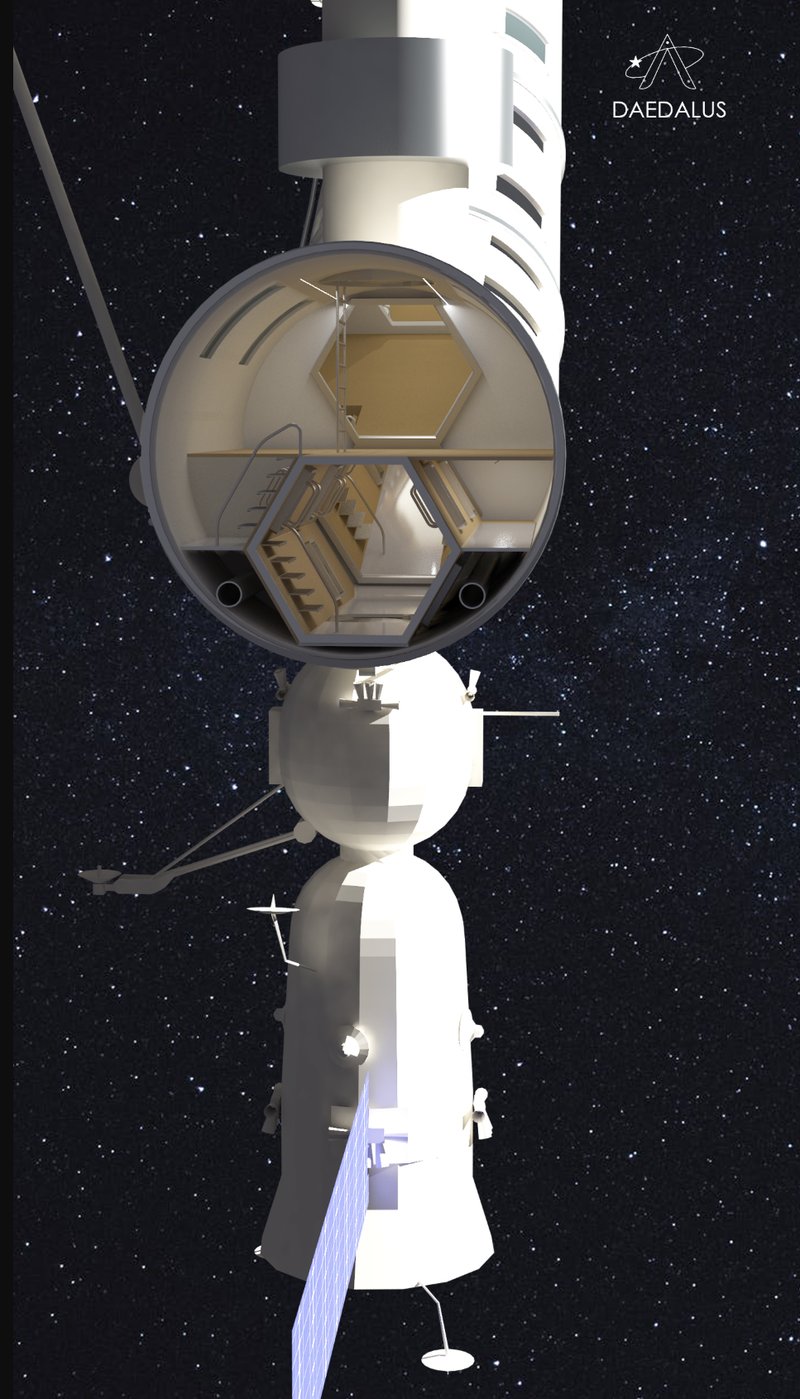 From initial ring to full-scale expansion—Daedalus adapts through modular, autonomous construction.