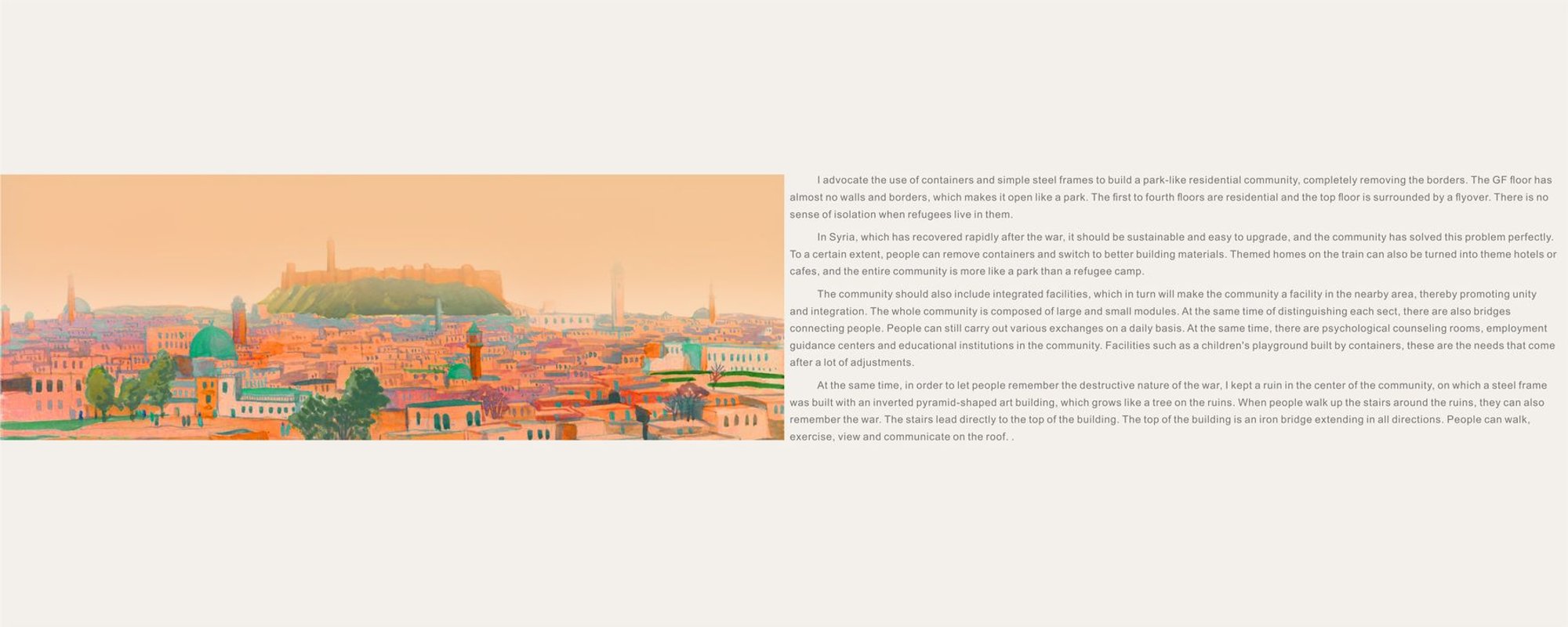 Condensation Park: A Modular Architecture Approach to Refugee Housing