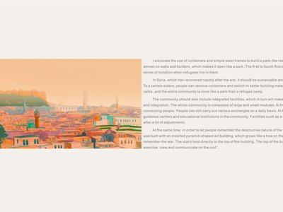 Condensation Park: A Modular Architecture Approach to Refugee Housing