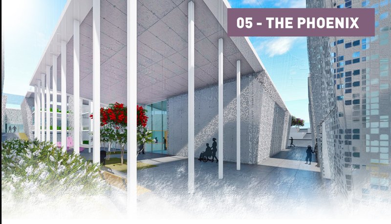 The civic entrance—where dignity meets design in a post-war architectural rebirth.