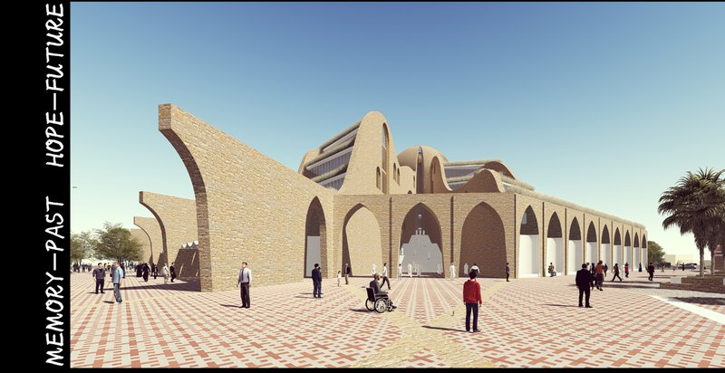Grand arched facades welcome visitors into a symbolic plaza blending tradition with public accessibility.