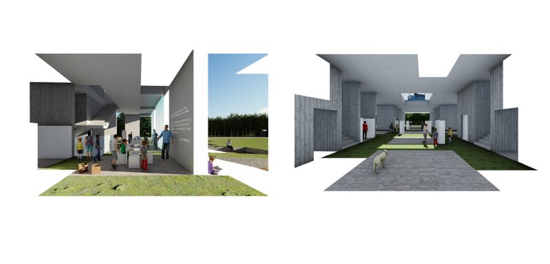 Flexible semi-open spaces that invite play, dialogue, and participation from children and adults alike.