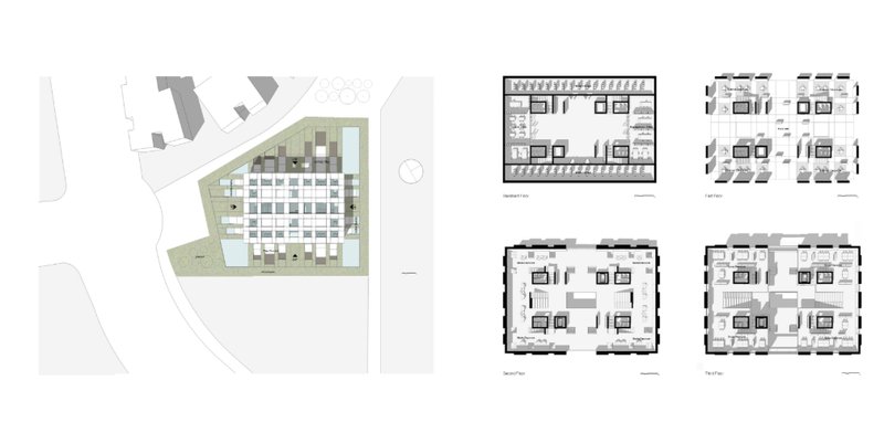 Detailed architectural layout showcasing circulation, learning zones, and landscape integration.