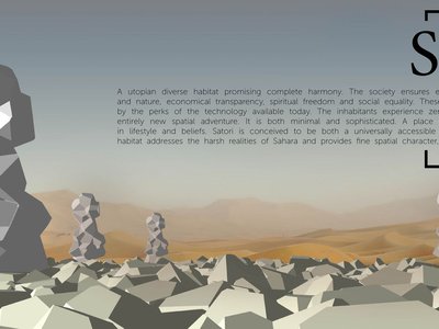 Satori: A Futuristic Sustainable Habitat in the Heart of the Desert