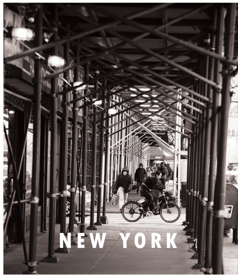 Everyday scaffolding becomes part of the pedestrian journey, shaping how we move through the city.