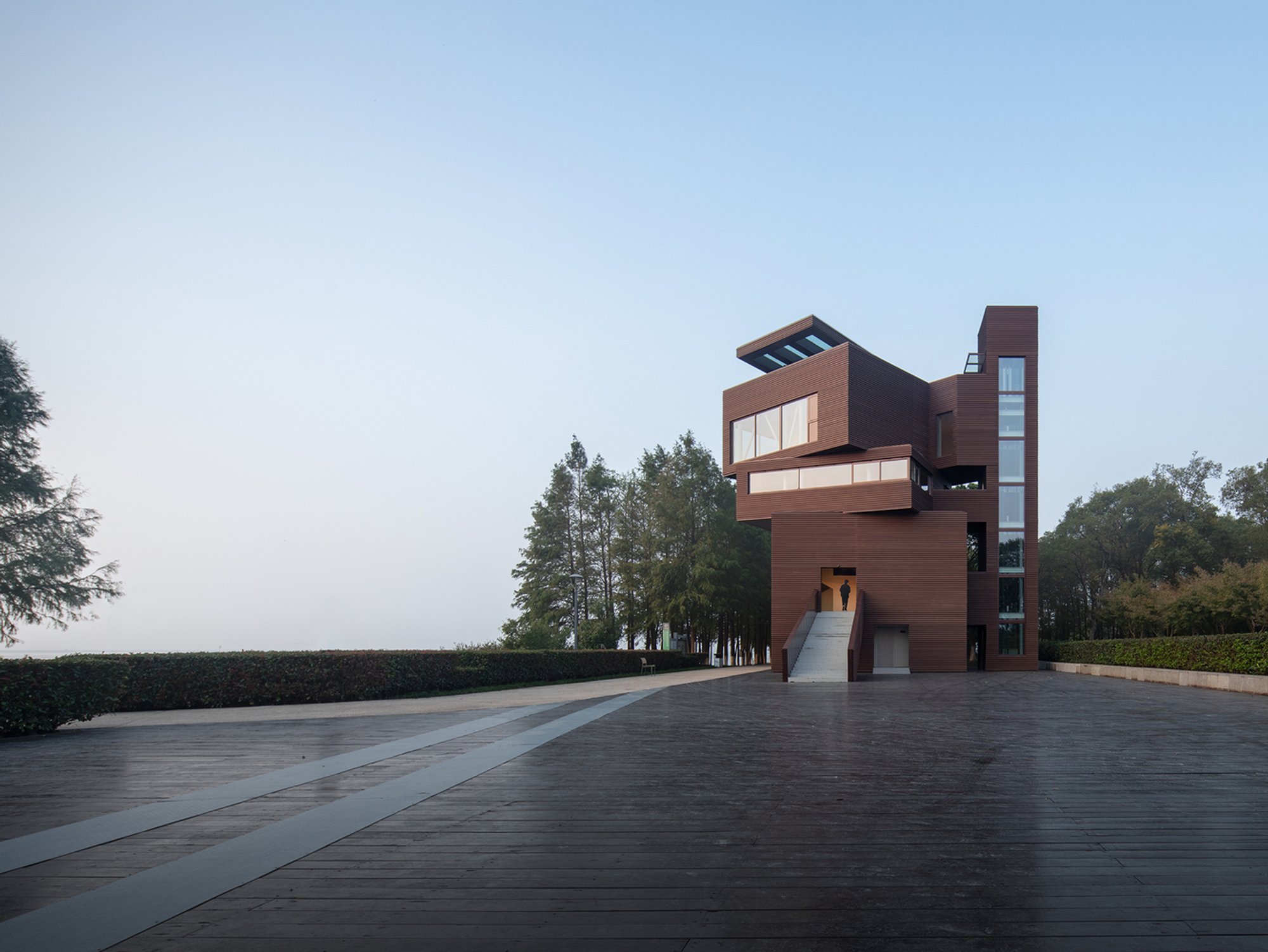 Xilu Garden Observation Tower: Landscape Observation Tower Architecture by atelier mearc in Suzhou