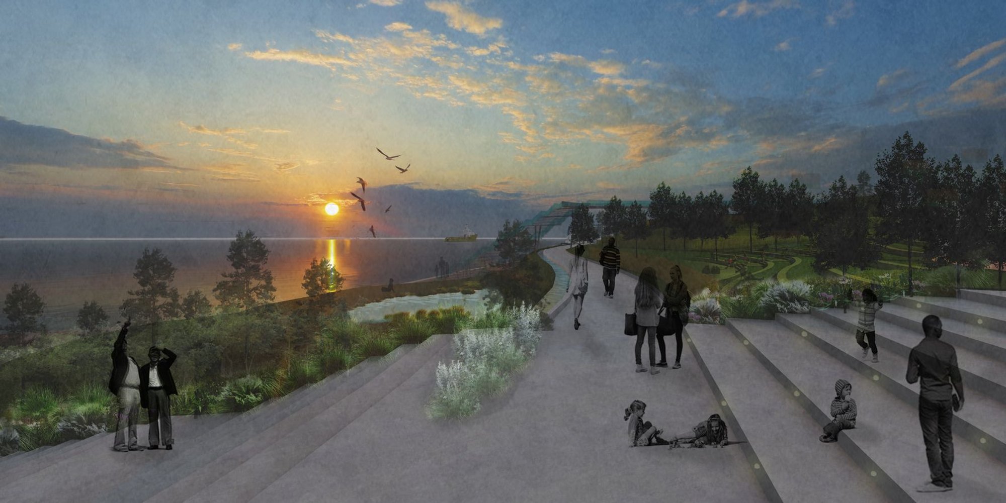 Haptic Park: Sensory Landscape Architecture That Celebrates Water and Ecology