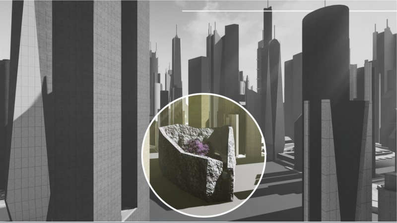 A monolithic boundary interrupts the skyline—redefining spatial autonomy and resisting the aesthetics of technological uniformity.