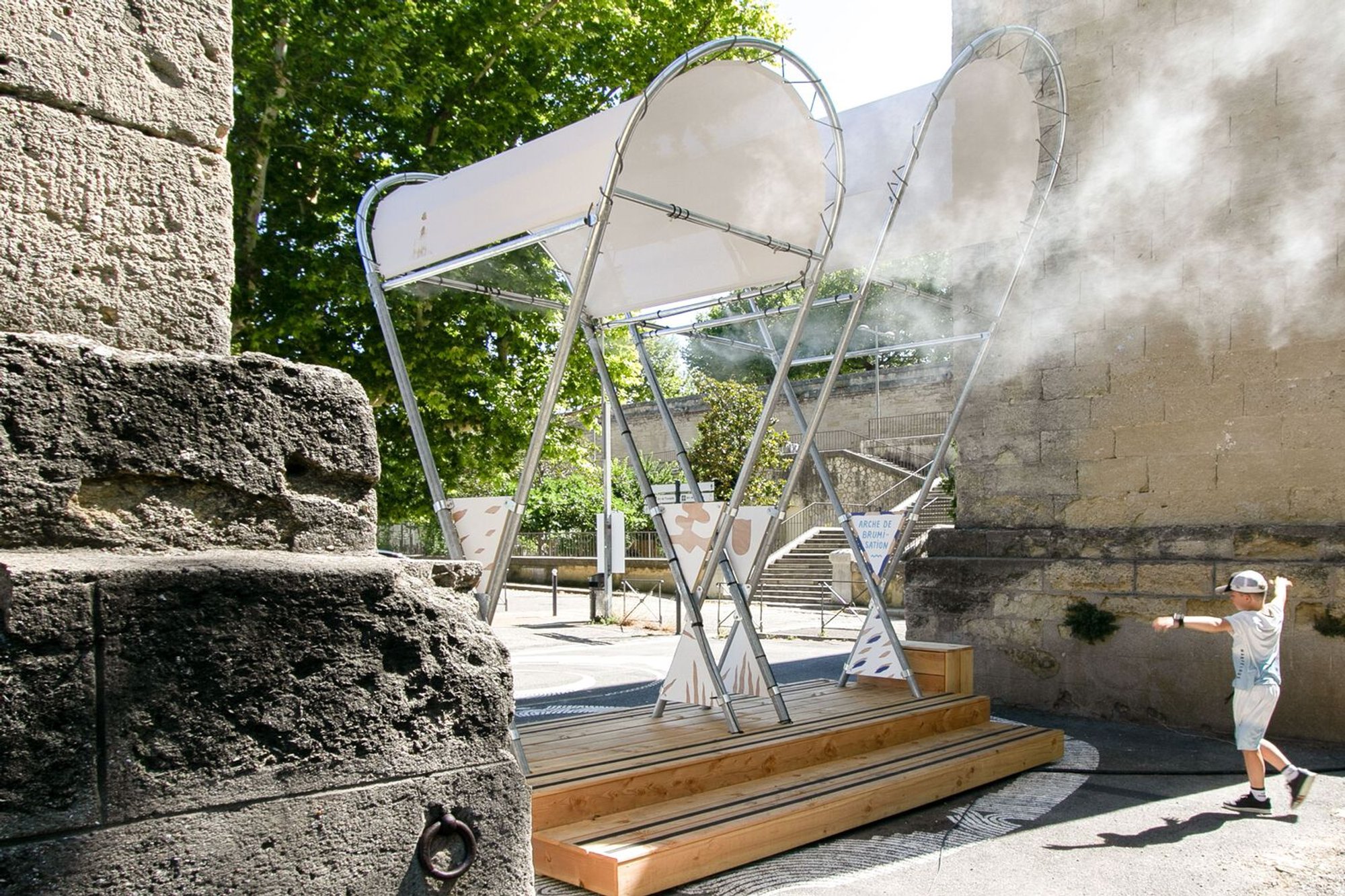 The Arches by Collectif Parenthèse: A Temporary Playground Reimagining Public Space in Montpellier