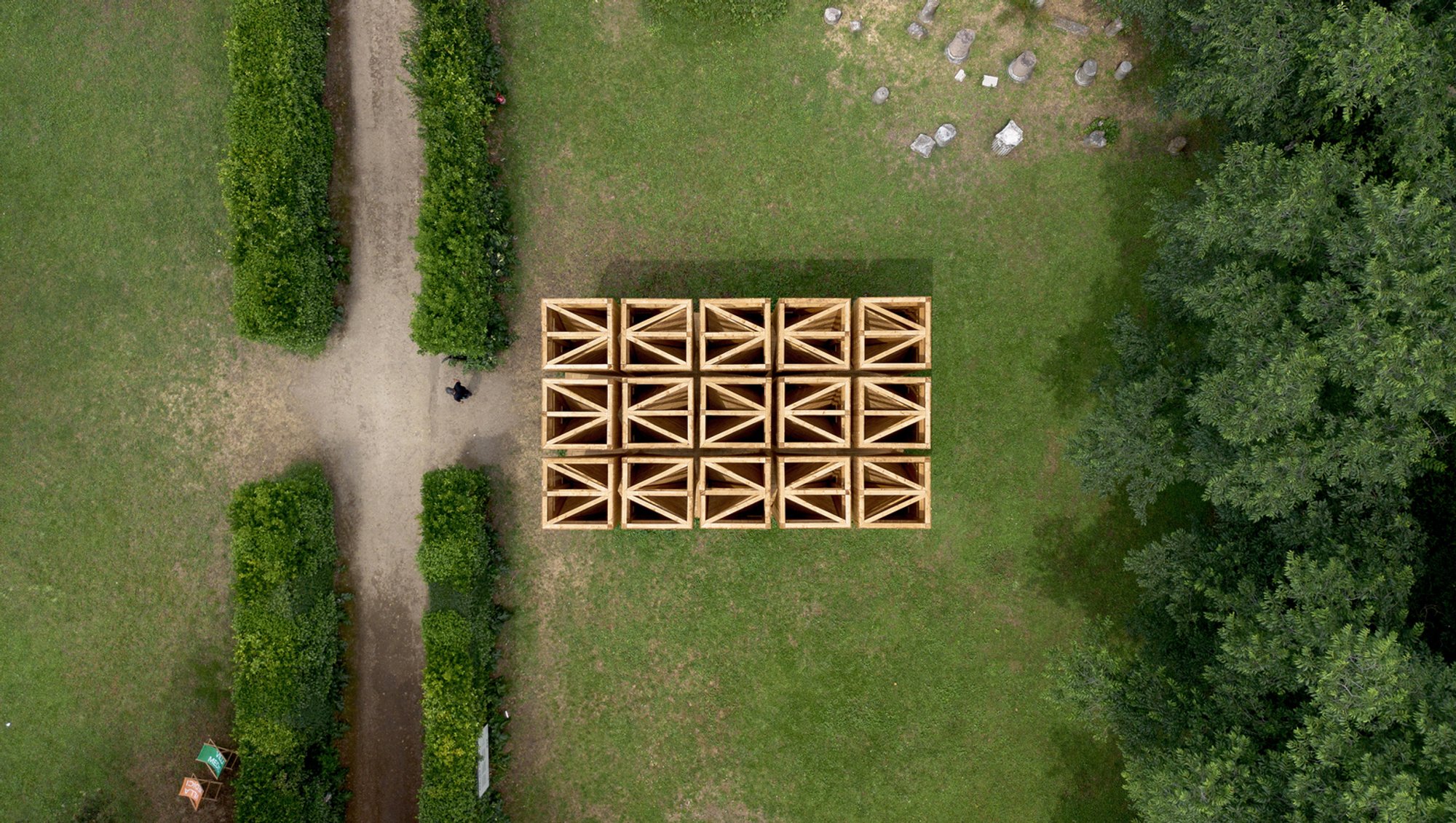 La timidité des cimes by Atelier Poem: A Poetic Pavilion in the Gardens of Villa Medici