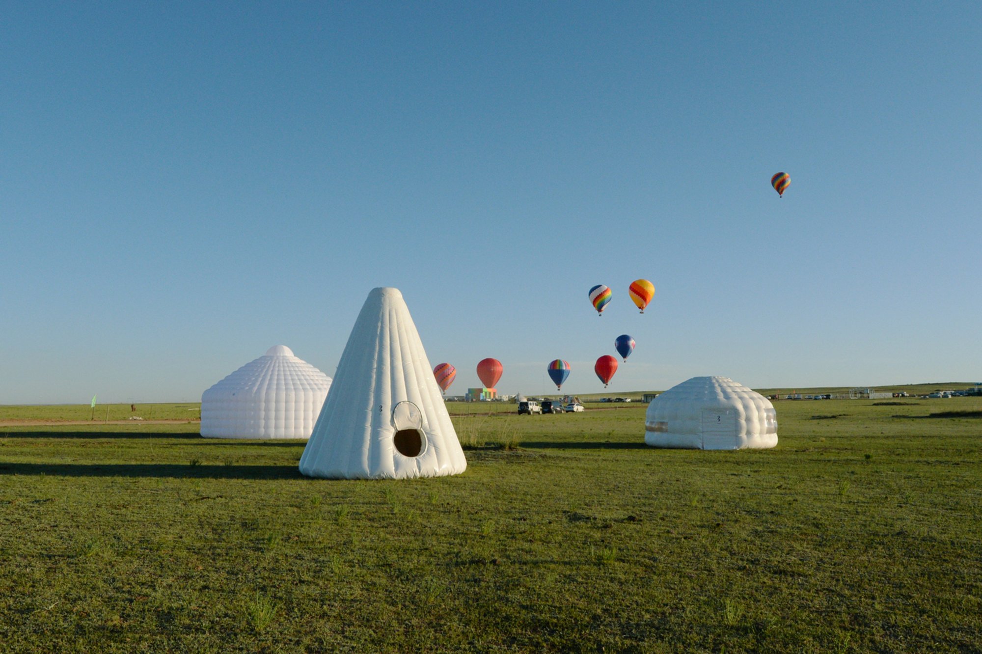 Air Ger: A Contemporary Inflatable Mongolian Yurt by Ger Atelier
