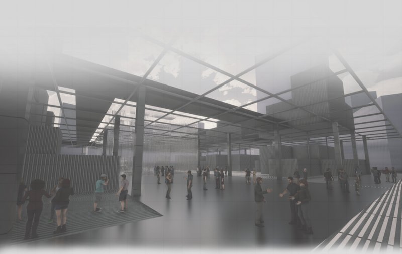 Public interaction beneath the adaptable framework designed for human-machine collaboration.