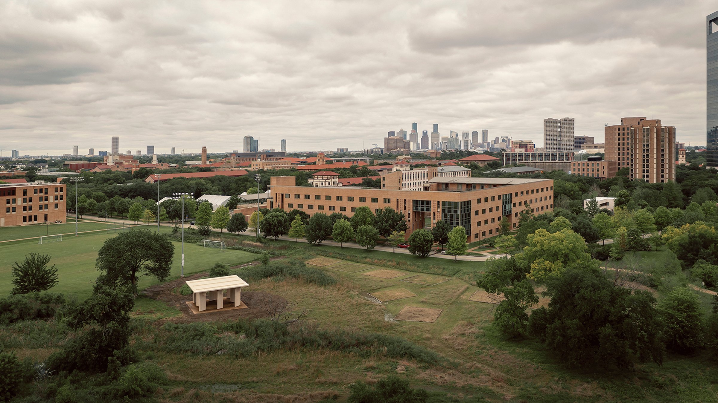 Mass Timber Pavilion at Rice University by Jesús Vassallo