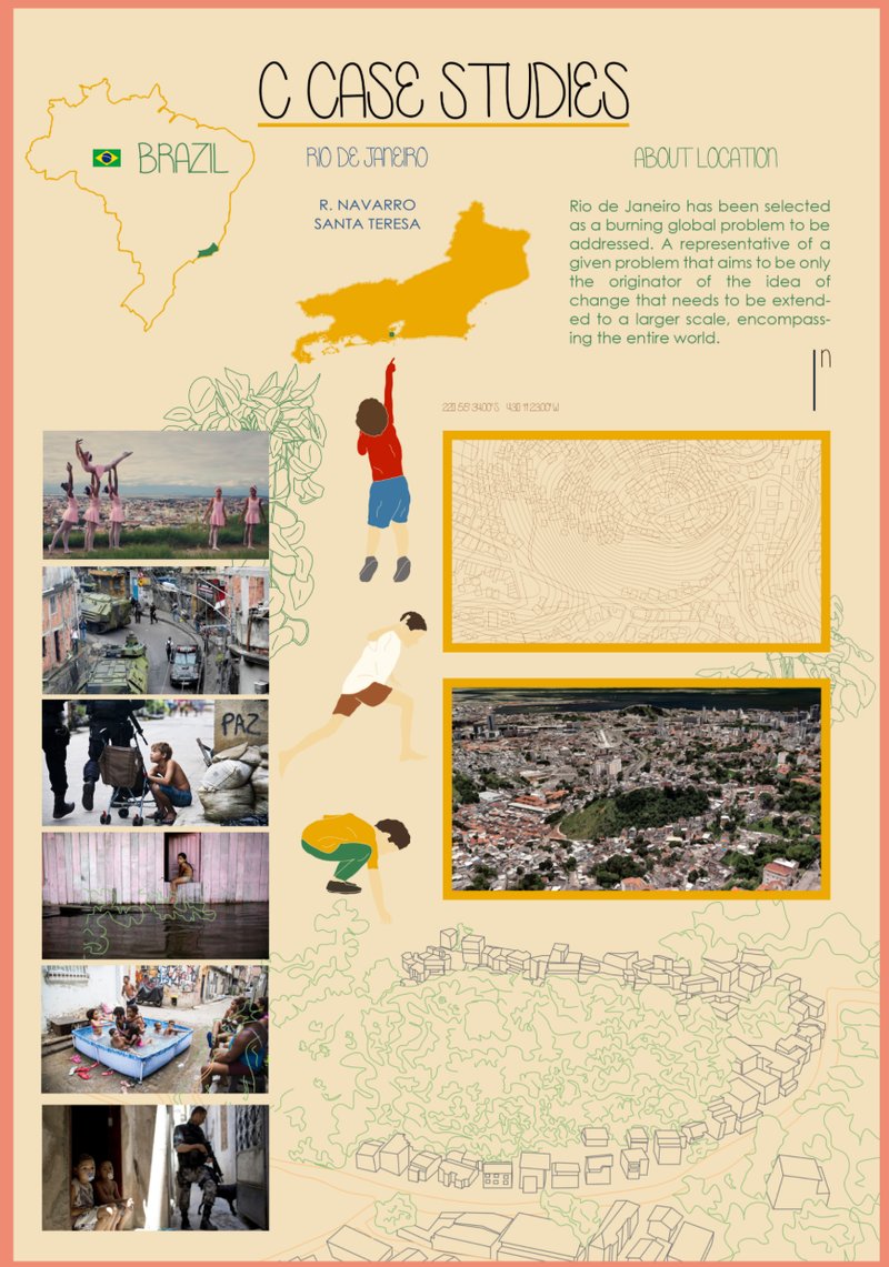 The site context in Santa Teresa, Rio de Janeiro, highlights global urban challenges that inform the project’s mission.