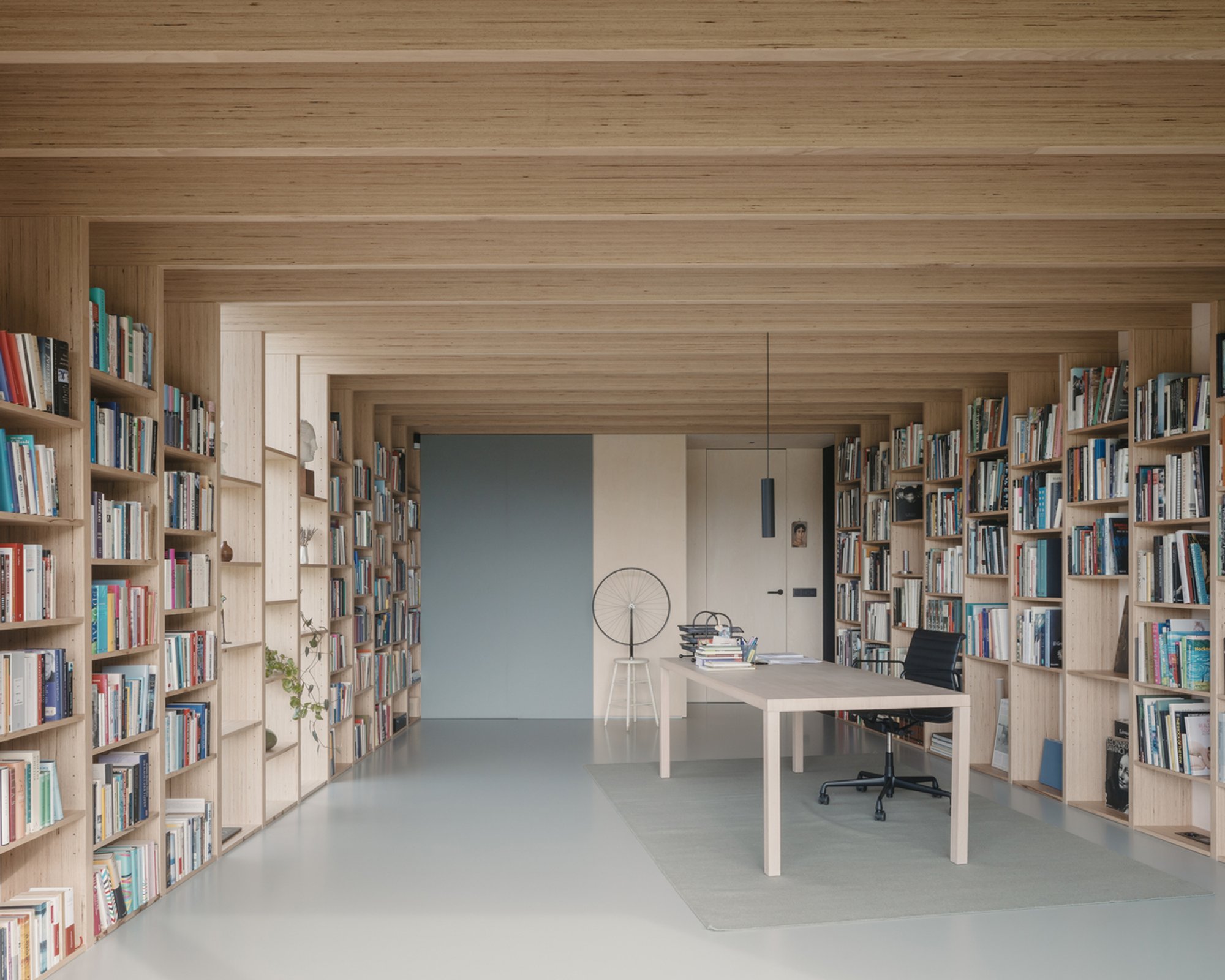 Library Pavilion by FELT: A Wedge-Shaped Reading Retreat in the Belgian Countryside