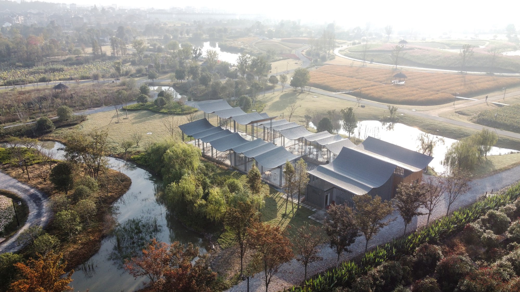 Jingshan Flower Sea Tent Pavilion: A Floating Canopy in the Sea of Flowers