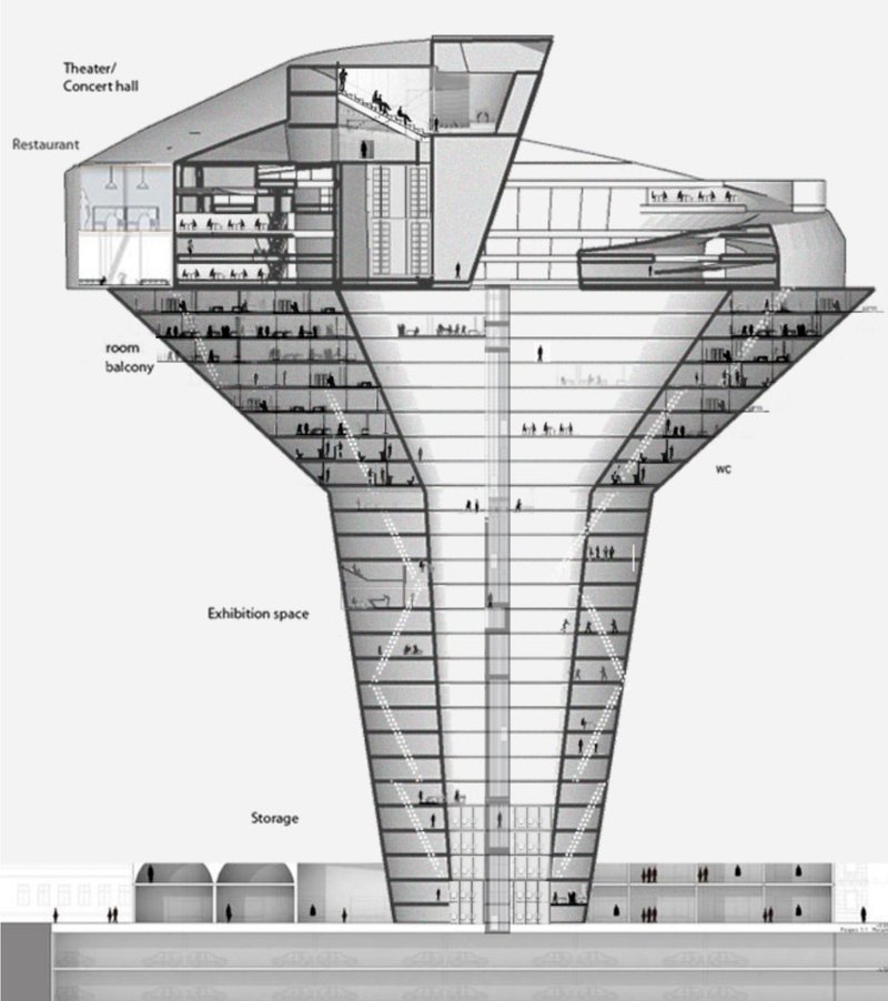 A vertical prison concept redefines spatial justice, integrating rehabilitation, cultural spaces, and civic engagement.