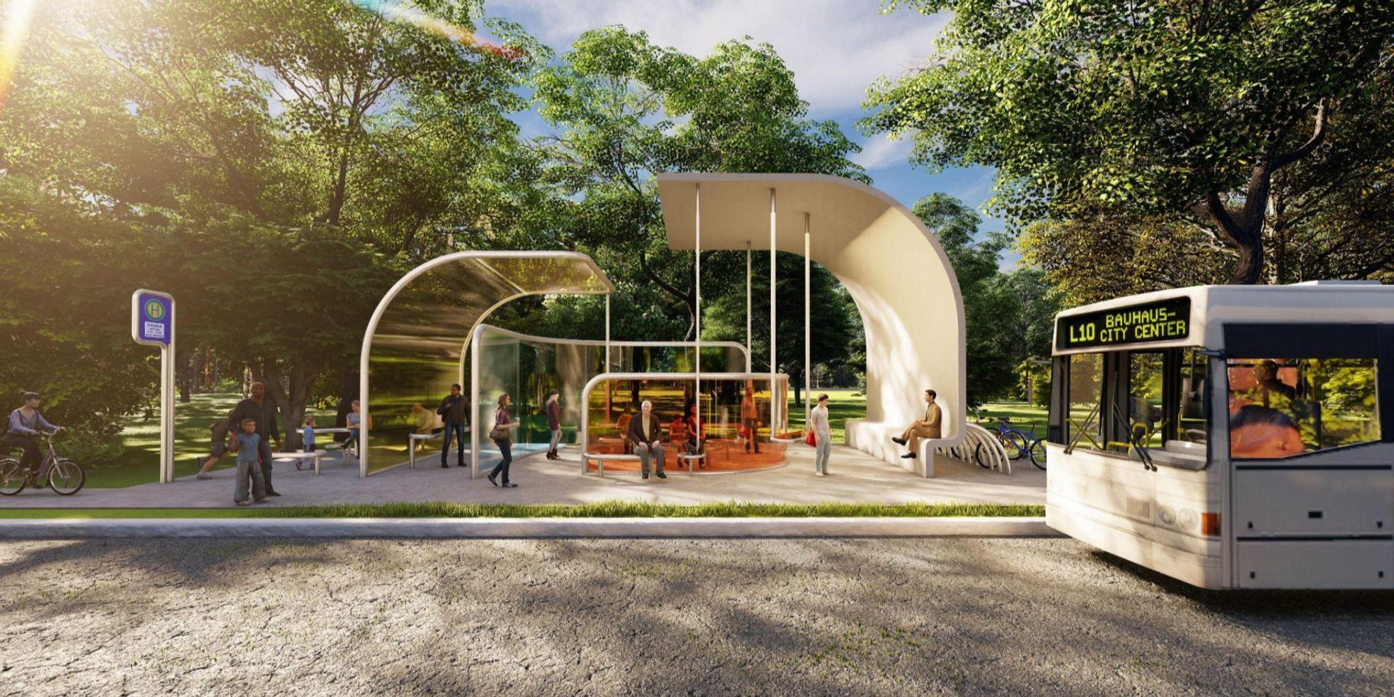 Bauhaus in the present: Reinventing the bus-stop typology by implementing Bauhaus design principles