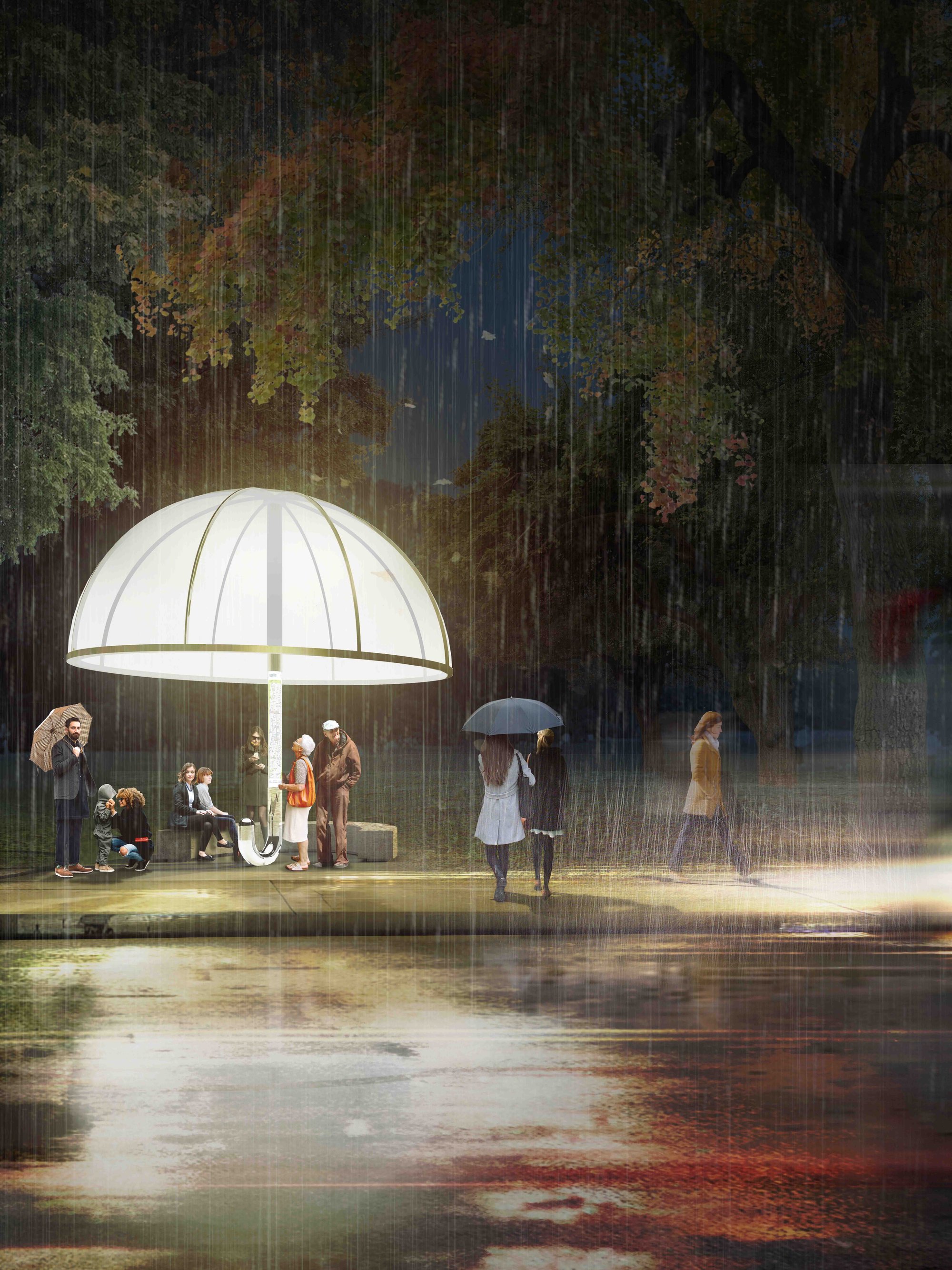 The Umbrella Baus-stop