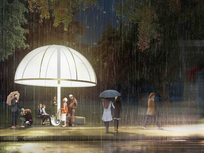 The Umbrella Baus-stop