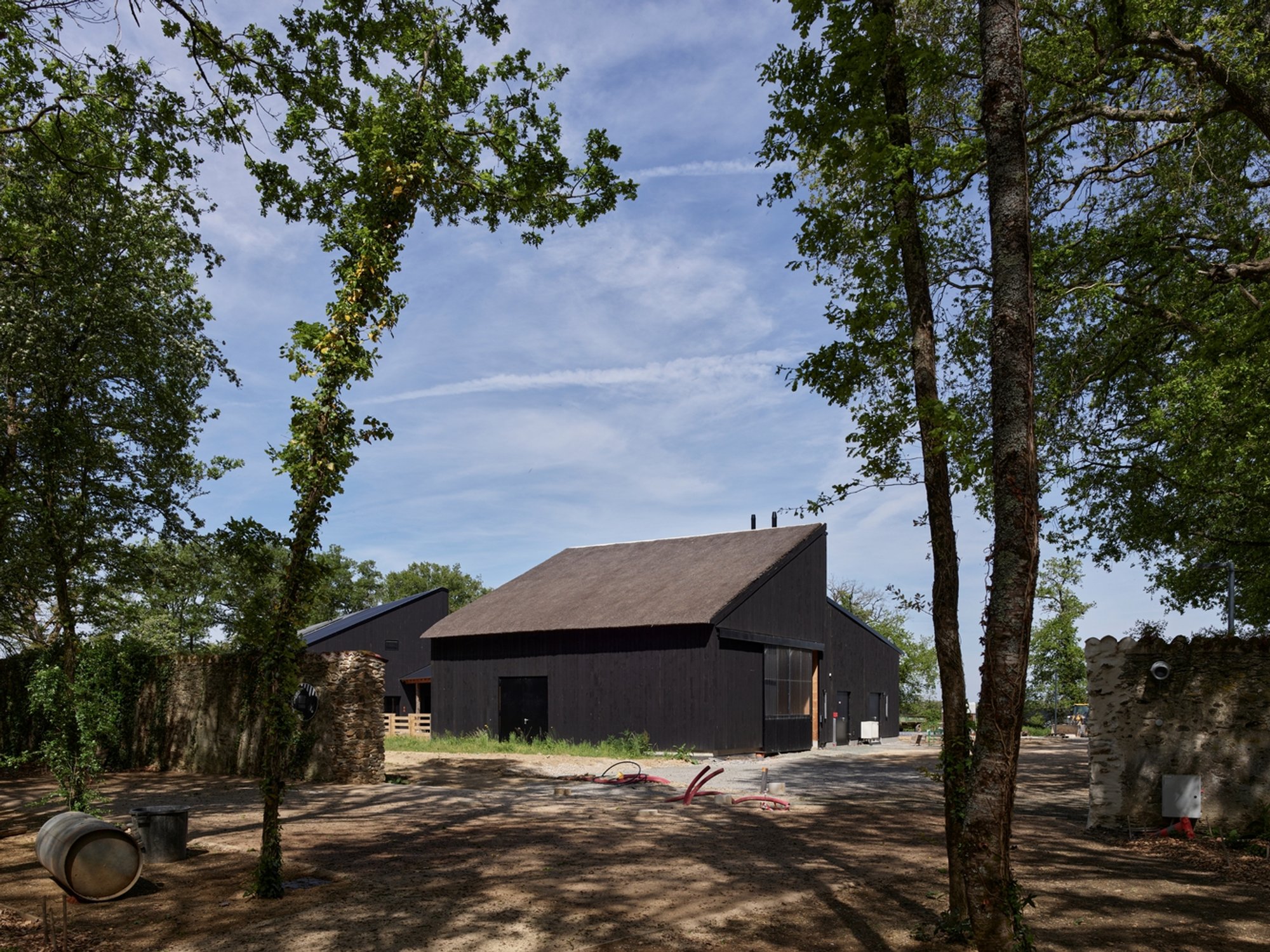Guinée et Potin Architects Build a Biodiversity Park from Thatch, Timber, and Raw Earth in Vendée