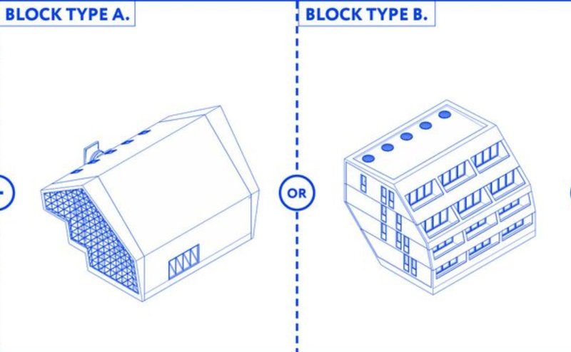 Block Type A &amp; B – Versatile housing units designed for efficiency and adaptability in extreme climates.
