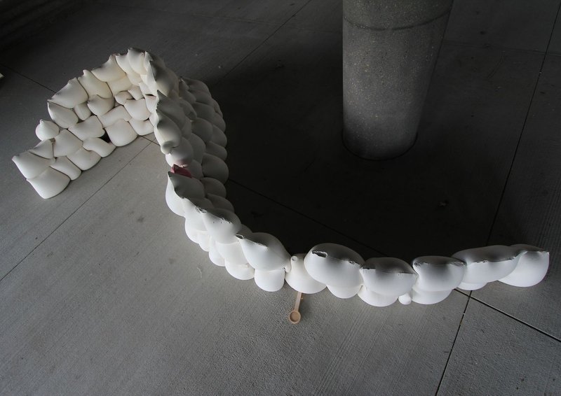 Material Experimentation – Pushing boundaries in digital fabrication with fabric molds.