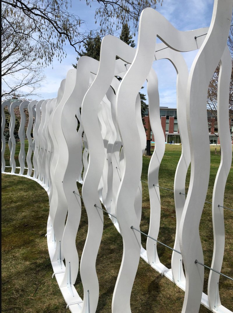 Curving fluidity—Drift’s organic form interacts with its surroundings.