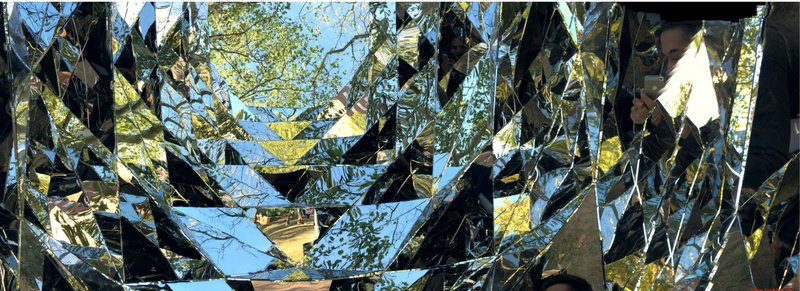 Inside the Prism – A fragmented view of the world from within the structure.