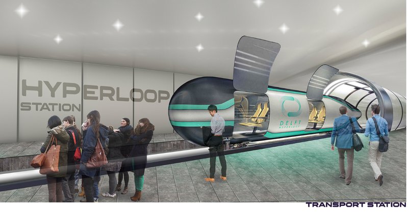 Hyperloop Station – Advanced high-speed transportation connecting the Arctic colony.
