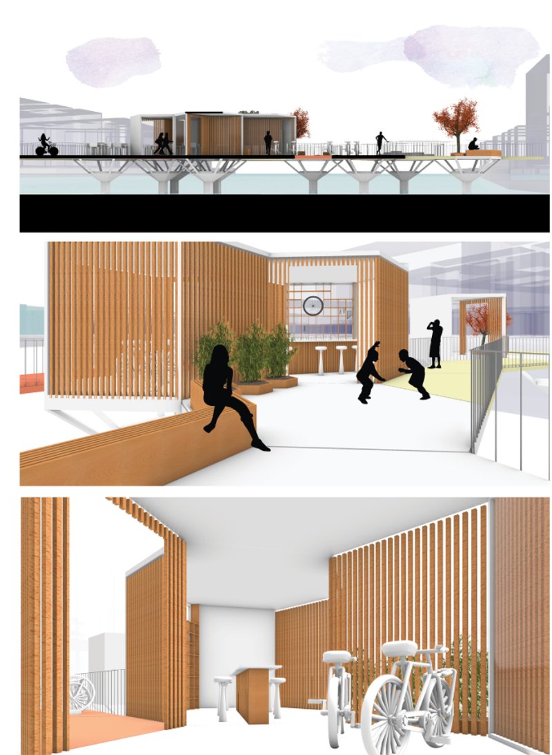 Urban Integration – A bridge seamlessly connecting the city’s architecture and waterfront.