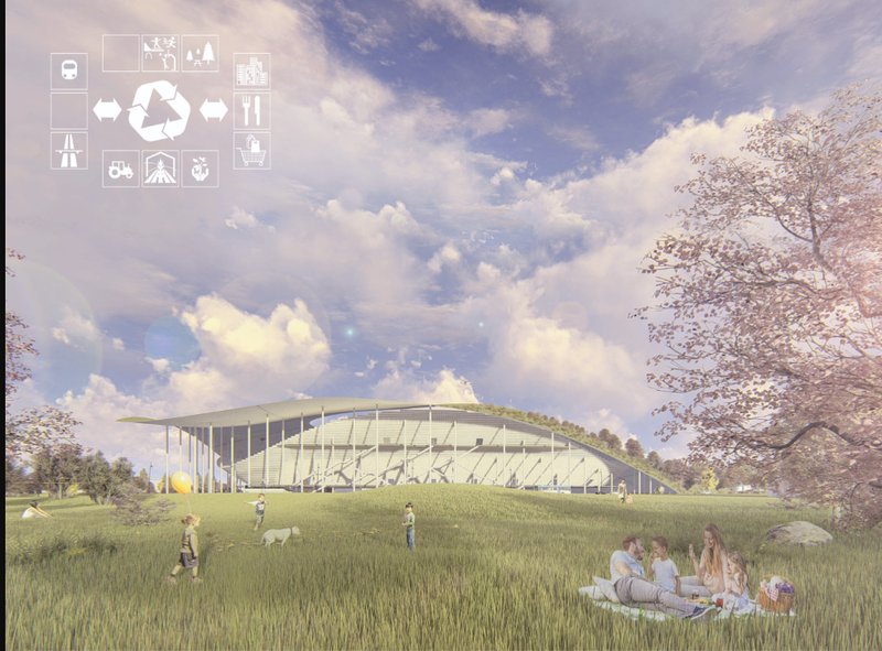 Sustainable Oasis – A stadium that transforms into a public park, fostering community and nature.