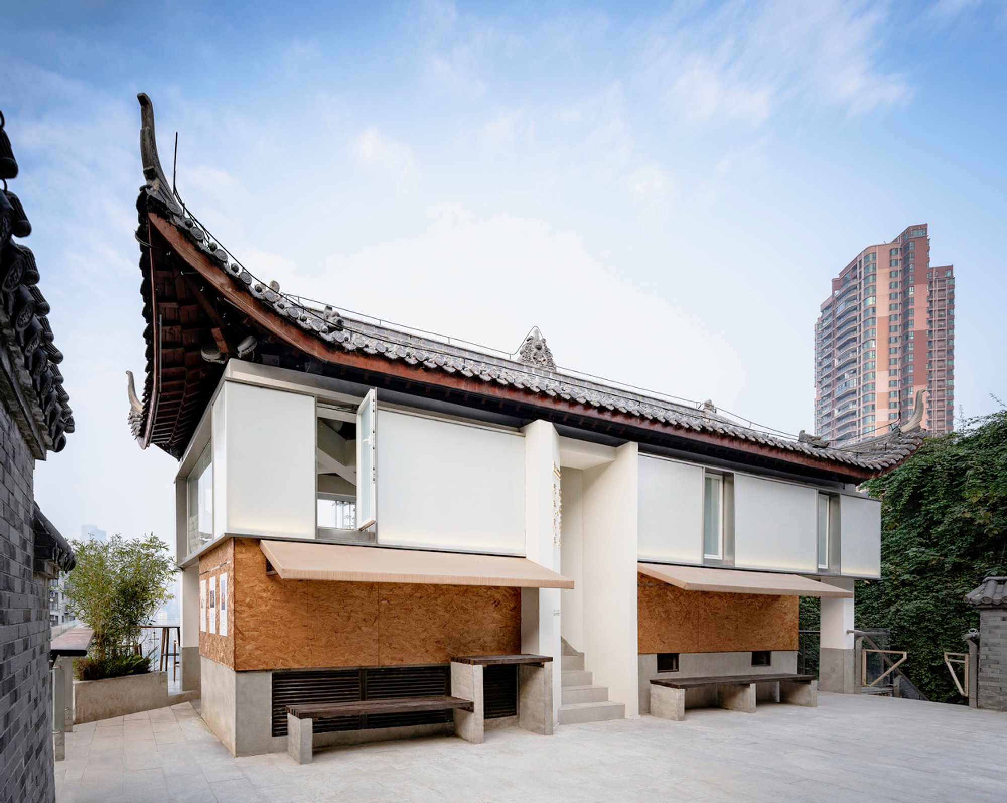 Studio on the Cliff: Redefining Cliffside Architecture Design by AKINTECTS in Chongqing