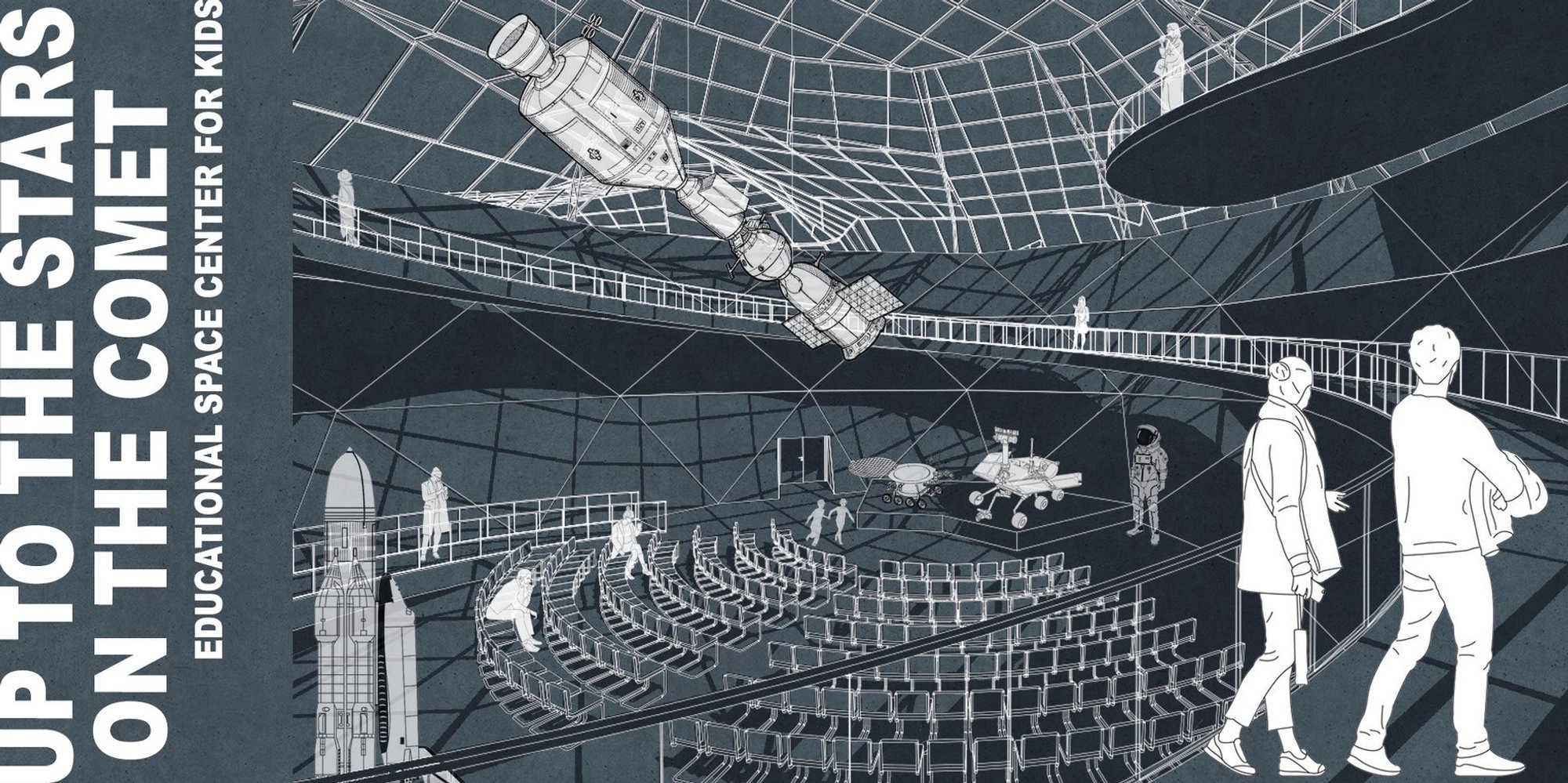 Up to the Stars on the Comet: A Futuristic Architectural Marvel