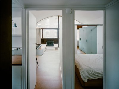 TYPE Retrofits a 45-Square-Metre Studio in London's Grade II* Listed Crescent House