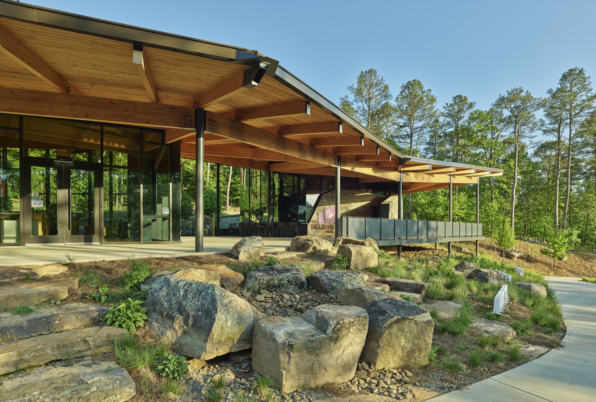 Polk Stanley Wilcox Architects Grows a Visitor Center from the Geology of Pinnacle Mountain