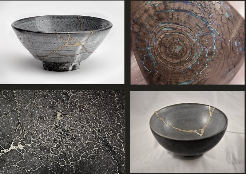 Kintsugi Philosophy in Design – Repairing the broken to create something stronger and more beautiful.