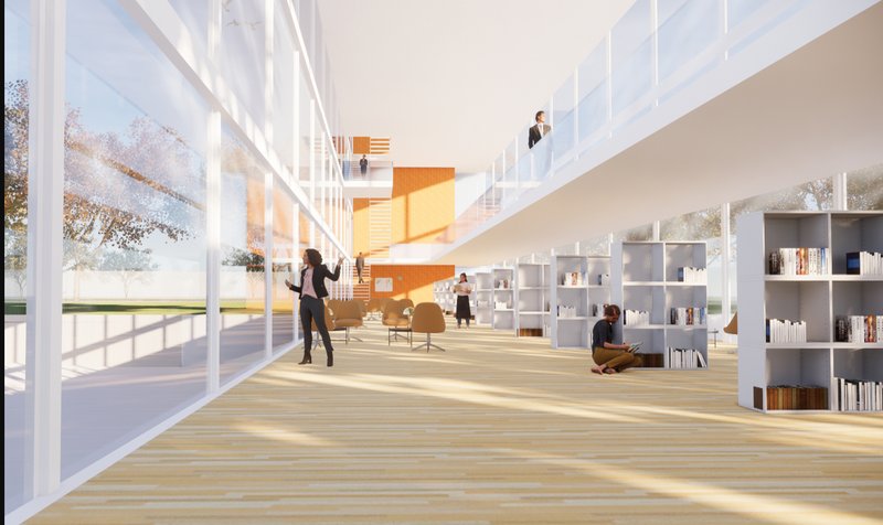 Library &amp; Workspaces: Open, well-lit communal spaces for rehabilitation and skill-building within the prison.