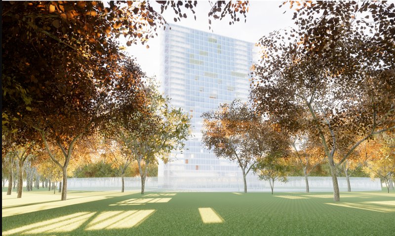 Nature &amp; Architecture: The high-rise facility blends into its green surroundings, offering a humane incarceration model.