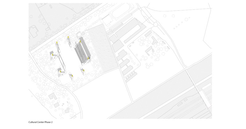 Cultural Center Evolution – A transition from a stadium to a cultural hub in the second phase of the project.