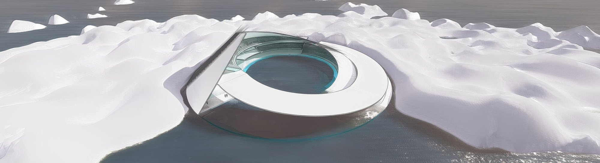 Cyberg Ice Arena: An eSports Venue Designed to Rebuild the Arctic Ice Sheet