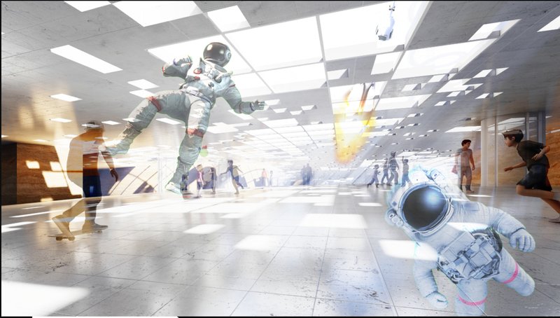 Floating through the cosmos—an interactive space experience like no other.