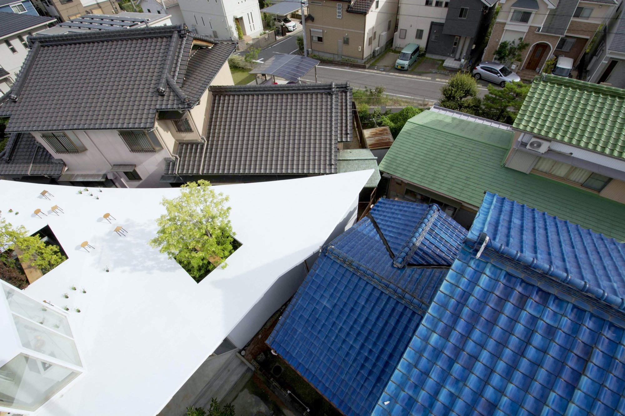 Studio Velocity Bends Cypress into a Gravity-Defying Roof for an Okazaki Office
