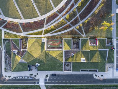 ISON Architects Disguises an 18-Room Daycare as an Inhabitable Hillside in Incheon
