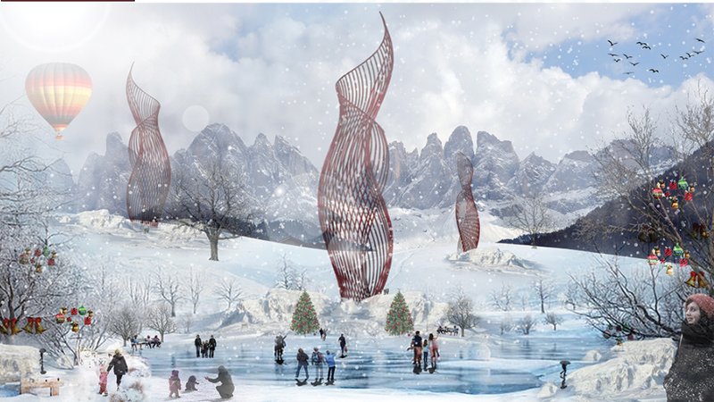 Winter Festivities – Celebrate Christmas in the heart of the Arctic with futuristic designs.