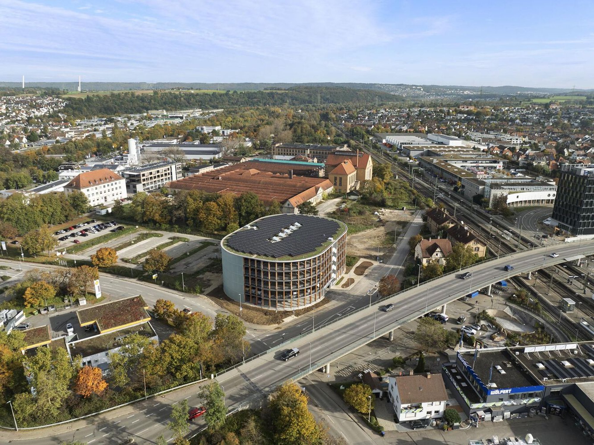 Wooden Parking Garage in Wendlingen: A Sustainable Landmark by Herrmann + Bosch Architekten